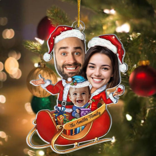 Personalized Christmas Ornaments Customized Family Photos Warm Gifts For Mom