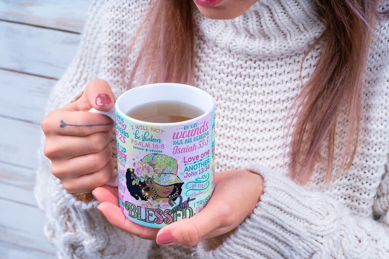 Just Blessed, Bible Quotes Mug, Prayer Mug, Gift Mug