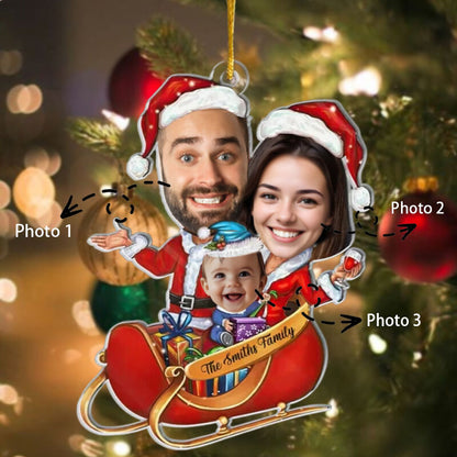 Personalized Christmas Ornaments Customized Family Photos Warm Gifts For Mom
