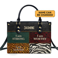 Load image into Gallery viewer, I Am - Personalized Leather Handbag SB08
