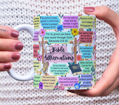 Bible Affirmations Mug, Prayer Mug, Gift Mug