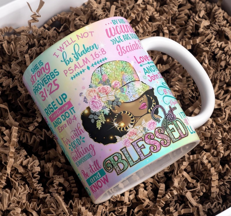 Just Blessed, Bible Quotes Mug, Prayer Mug, Gift Mug